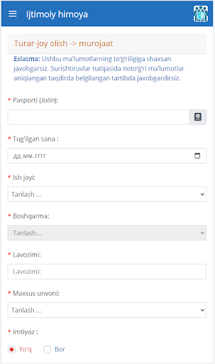 IIV Ijtimoiy himoya Screen 3