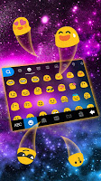 screenshot of Fantasy Galaxy Keyboard Theme
