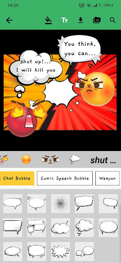 Mokat: Emoji, Comic Art Maker Screen 3