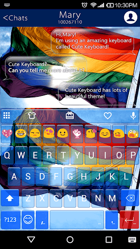 Rainbow Flag Emoji Keyboard Theme For Gay Pride Download Apk Free For Android Apktume Com