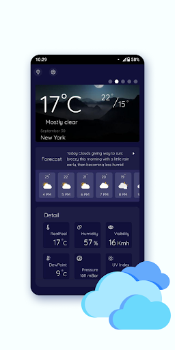 Android application AWeather - Live Forecast screenshort