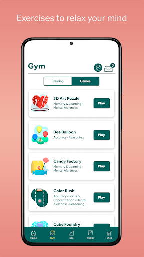 Screenshot of Neuriva Brain Gym