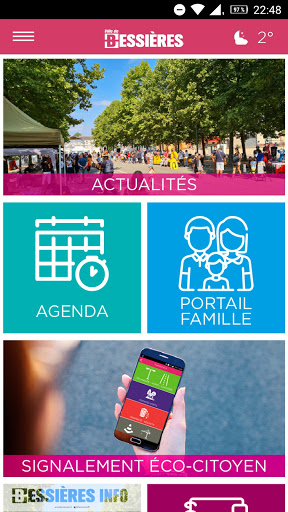 Android application Ville de Bessières screenshort