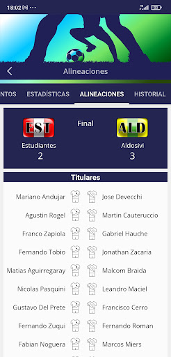 Info Liga Argentina Screen 3