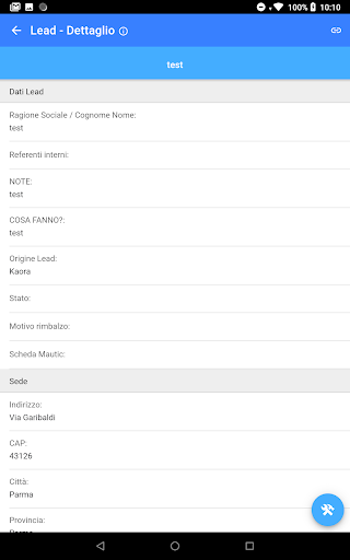 Android application Organizzo screenshort