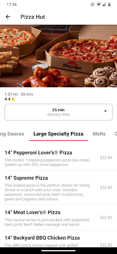 Express Orders Screen 3