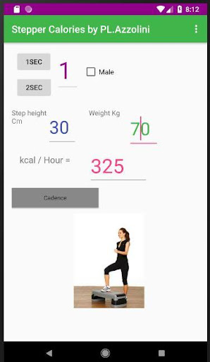 Stepper calories by P.L. Azzol Screen 2