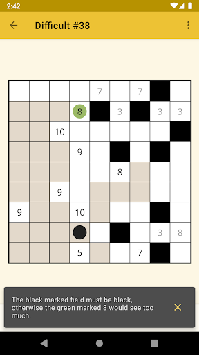 Kuromasu | Logic Puzzles Screen 2