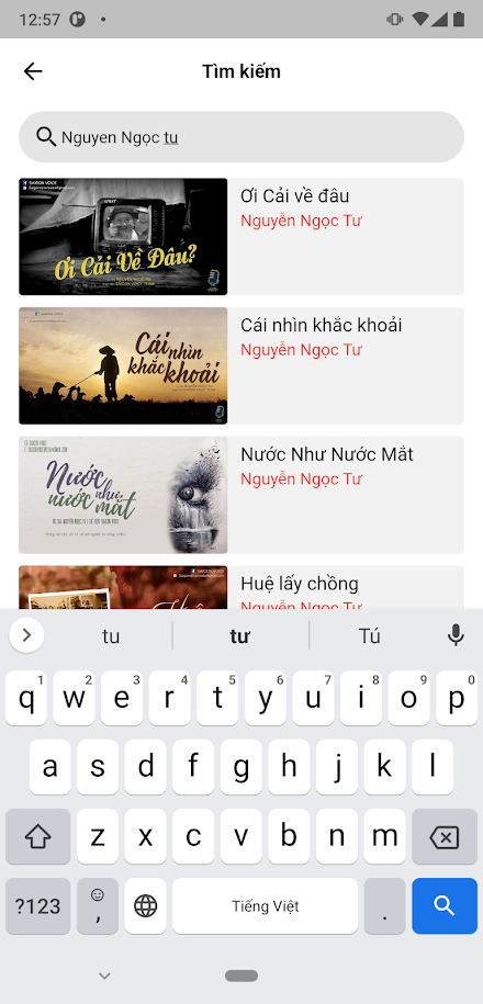 Thư viện sách nói Screen 3