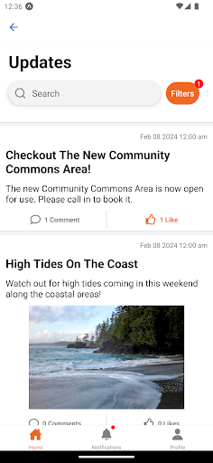 Hawk Communications Screen 2