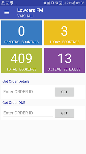 LOWCARS Fleet Managers App Screen 2