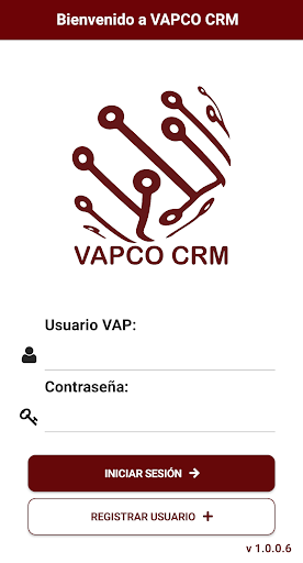 Android application VAPCO CRM screenshort