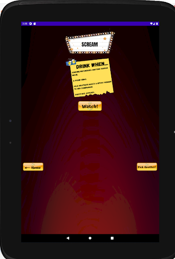 Movie Drinking Game - Hallowee