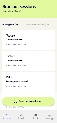 Android application The ScanApp screenshort