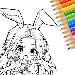 「Cute Drawing : Anime Color Fan」圖示圖片