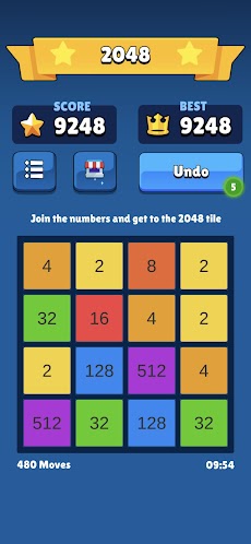 2048 Original Puzzle Gameのおすすめ画像2