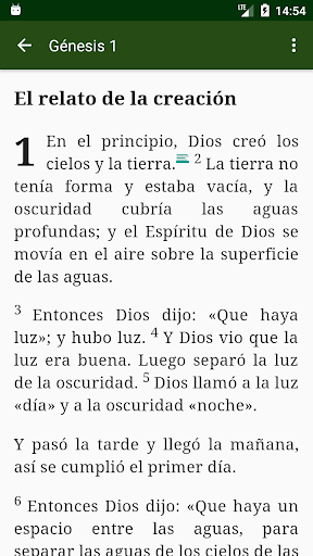 Android application Biblia Reina Valera 1995 screenshort