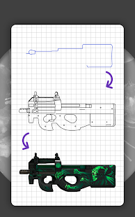 How to draw weapons. Step by step drawing lessons 22.4.10b APK screenshots 14