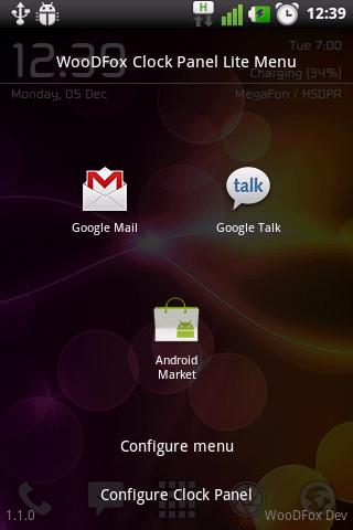 WooDFox Clock Panel Lite Screen 2