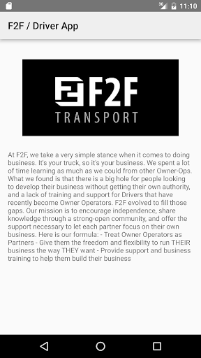 F2F Transport Screenshot 2 - AppWisp.com
