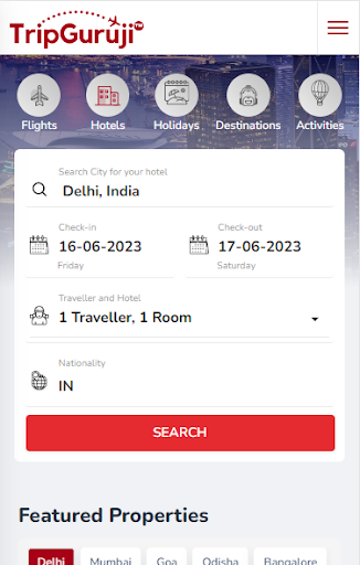 TripGuruji Screen 3