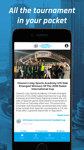 Android application U13 Intercontinental Cup screenshort