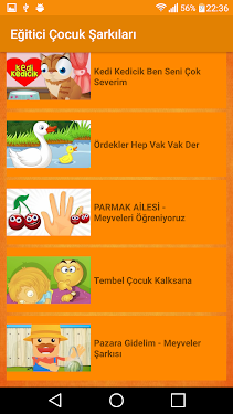 #6. Eğitici Çocuk Şarkıları (Android) Gönderen: Endam