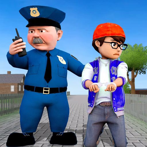 Scary Police Officer 3D logo