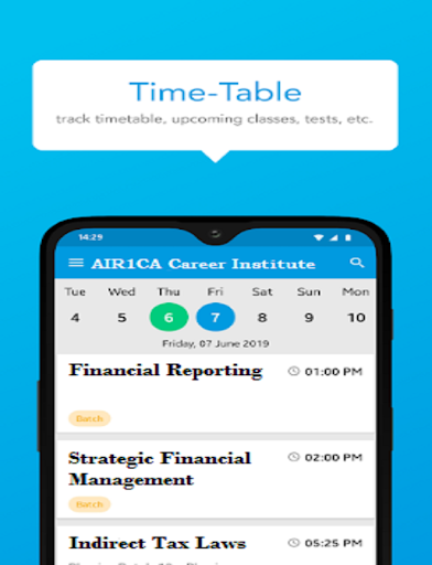 Android application AIR1CA Career Institute screenshort