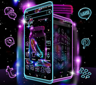 Captura 2 Neon Feather Launcher Theme android