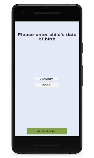 UK School Year Calculator Screen 2