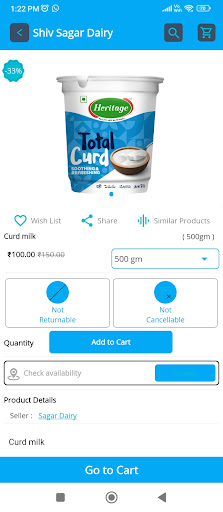 Shiv Sagar Dairy Screen 3