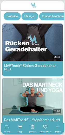 Android application MARTneck screenshort