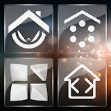 3K SQR Glass - White Icon Pack icon