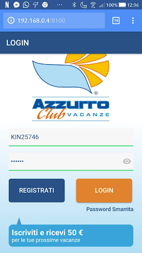 Android application Azzurro Club Vacanze screenshort