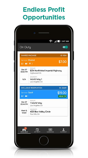 Android application PTS Driver screenshort