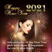 Happy New Year Frame And greeting 2021