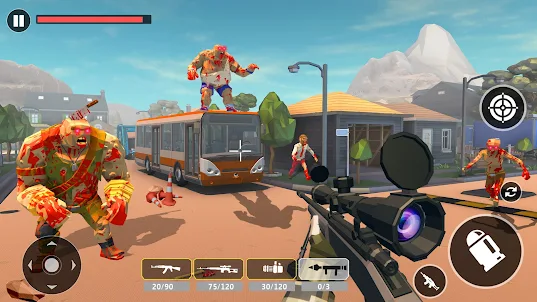 Zombie Shooter: 殭屍槍戰遊戲