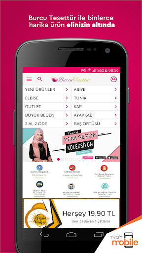 Android application Burcu Tesettür screenshort