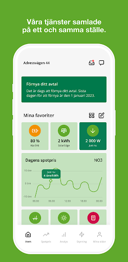 Android application Karlshamn Energi screenshort