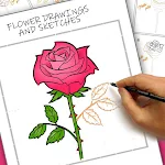 Cover Image of Download Flower Drawings and Sketches  APK