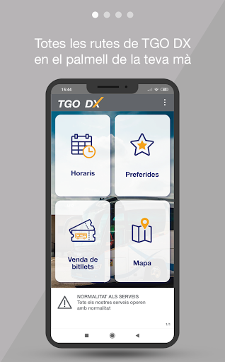 Android application TGO screenshort