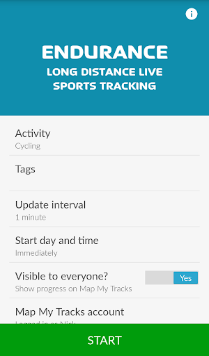 Map My Tracks Endurance Screen 2