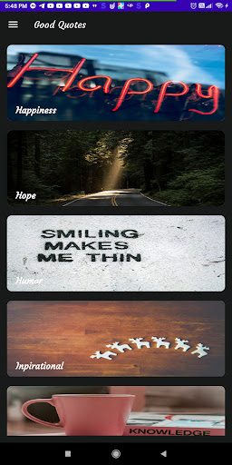 Android application Brilliant Quotes screenshort