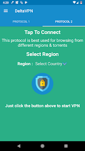 Delta VPN : Secure VPN Proxy : VPN UK, IRAN, USA Screenshot
