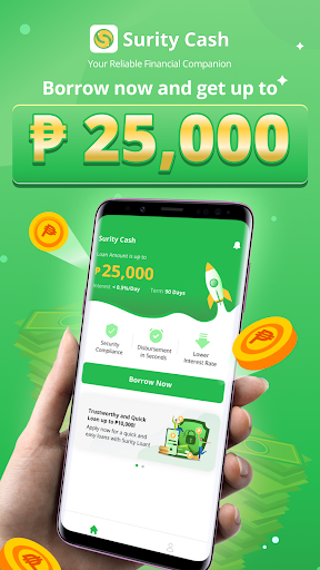 Android application Surity Cash-Easy and Fast loan screenshort