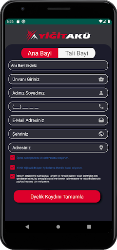 Yiğit Akü Garanti Aktivasyonu Screen 3
