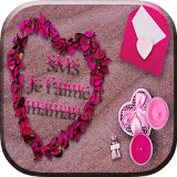 SMS Je  t'aime maman icon