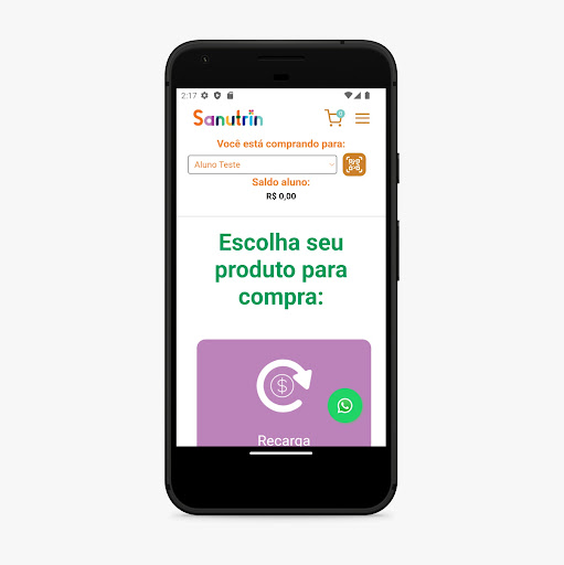 Android application Sanutrin Loja Virtual screenshort