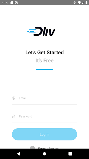 Android application Dliv screenshort